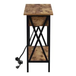 Tucson Flip Top End Table With Charging Station And Shelf - Breighton Home 22 Tucson Flip Top End Table With Charging Station And Shelf - Breighton Home -Baxton Studio Shop GUEST ed450f62 c3c9 4123 9e22 dc6ee37a63b2