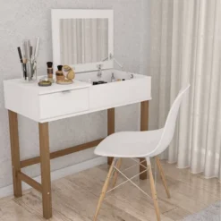 Aspen Pull Top Vanity White - Polifurniture -Baxton Studio Shop GUEST ed8c69b0 436f 4f4e 8b00 3bb38caf92d8