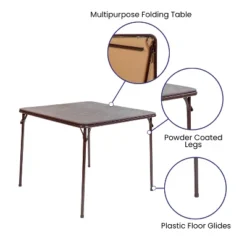 Flash Furniture Folding Card Table - Lightweight Portable Folding Table With Collapsible Legs -Baxton Studio Shop GUEST ee2f716e cdf8 4112 bdba 0b81f2699419