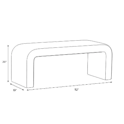 Colby Upholstered Bench - Skyline Furniture 4 Colby Upholstered Bench - Skyline Furniture - Image 4