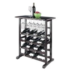 Vinny Wine Rack Espresso Dark Espresso - Winsome -Baxton Studio Shop GUEST ee3d437f 6f68 4056 9fe7 8a8c55004f17