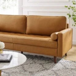 81" Valour Leather Sofa Tan - Modway -Baxton Studio Shop GUEST ee6e4631 043b 4e9e 821c 0d98bbbcceca