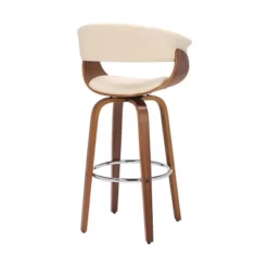30" Julyssa Swivel Faux Leather Wood Counter Height Barstool Cream - Armen Living -Baxton Studio Shop GUEST eeecaa48 b186 4c3f 9afe 0682c8fa8654