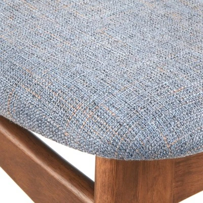 5pc Wave Rectangular Dining Set Walnut/Blue - Buylateral 13 5pc Wave Rectangular Dining Set Walnut/Blue - Buylateral - Image 13