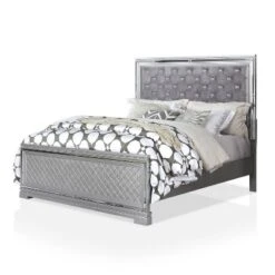 5pc Tenaya Bedroom Set Silver/Gray - HOMES: Inside + Out -Baxton Studio Shop GUEST f00cfb32 d310 42e3 8132 b2e30402b347