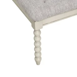 Beckett Tufted Accent Bench Light Gray/Natural - Madison Park Signature -Baxton Studio Shop GUEST f0c15a8f b8f2 48ae a66f a8b4601a7acf
