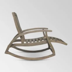 Sunview Acacia Wood Recliner Rocking Chair - Christopher Knight Home