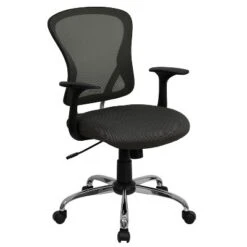 Emma And Oliver Mid-Back Mesh Swivel Task Office Chair With Chrome Base And Arms 28 Emma And Oliver Mid-Back Mesh Swivel Task Office Chair With Chrome Base And Arms -Baxton Studio Shop GUEST f0e97866 64de 4c84 b919 a48552ccd8aa