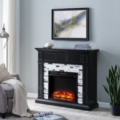Dalmen Marble Fireplace Black - Aiden Lane 19 Dalmen Marble Fireplace Black - Aiden Lane -Baxton Studio Shop GUEST f17170d0 2853 41fa 999c 326334003e27