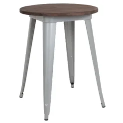 Merrick Lane 24" Round Metal Indoor Table With Galvanized Steel Frame And Rustic Wood Top 13 Merrick Lane 24" Round Metal Indoor Table With Galvanized Steel Frame And Rustic Wood Top -Baxton Studio Shop GUEST f20f342c e956 4c9f 84d6 f5056111d6ef