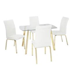 5pc Uptown Dining Set - Buylateral -Baxton Studio Shop GUEST f2c059de fc39 4c53 a1d1 c209bae38a0d