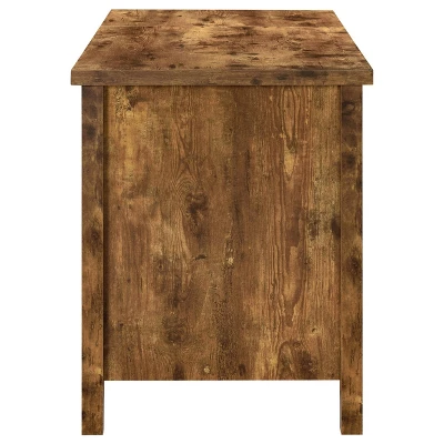 Delwin 2 Drawer Standing Office Desk Antique Nutmeg - Coaster 8 Delwin 2 Drawer Standing Office Desk Antique Nutmeg - Coaster - Image 8