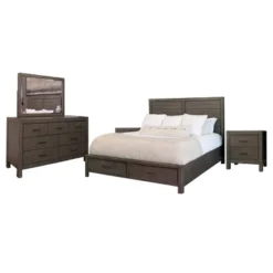 5pc Alix Bedroom Set Gray - Abbyson Living -Baxton Studio Shop GUEST f2de344a e88f 4d8c 8720 1624ec520d9b