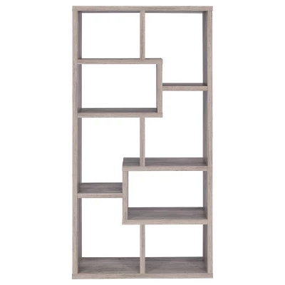 70.75" Theo 8 Shelf Bookcase - Coaster 2 70.75" Theo 8 Shelf Bookcase - Coaster - Image 2