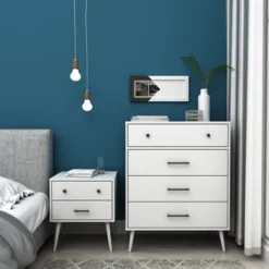 Maylis 4 Drawer Dresser Mellow White - Buylateral -Baxton Studio Shop GUEST f35b1887 58f7 4c07 84d2 271493ec815f