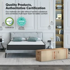 8'' Queen/Full/King Size Memory Foam Bed Mattress Medium Firm Breathable Pressure Relieve 16 8'' Queen/Full/King Size Memory Foam Bed Mattress Medium Firm Breathable Pressure Relieve -Baxton Studio Shop GUEST f3ae6575 0d40 44e7 8307 3ac005199a11