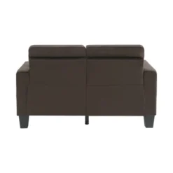 Lantana Tufted Microfiber Loveseat In Chocolate - Lexicon -Baxton Studio Shop GUEST f3ec6f99 3b23 4320 ae61 a9c935c7105e