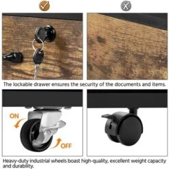 Yaheetech 3-Drawer Vintage File Cabinet With Socket And USB Charging Port Black/Rustic Brown 15 Yaheetech 3-Drawer Vintage File Cabinet With Socket And USB Charging Port Black/Rustic Brown -Baxton Studio Shop GUEST f46d16e6 c27e 4bf9 b7c7 ebd82f49e249