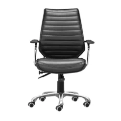 Modern Low Back Adjustable Office Chair Black - ZM Home -Baxton Studio Shop GUEST f49fe9da 3e59 4da3 86da 712a1e2ea3b1