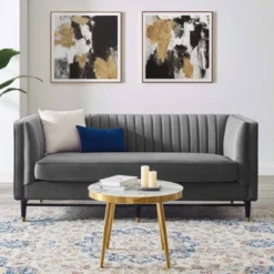 Devote Channel Tufted Performance Velvet Loveseat - Modway 14 Devote Channel Tufted Performance Velvet Loveseat - Modway -Baxton Studio Shop GUEST f4de29d5 1d0c 45de aee6 1bdcdd9571b6