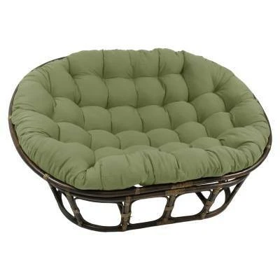 63"x45" Double Papasan With Twill Cushion - International Caravan 17 63"x45" Double Papasan With Twill Cushion - International Caravan - Image 17