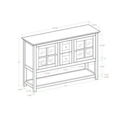 Tasi Transitional Buffet With Lower Shelf TV Stand For TVs Up To 58" - Saracina Home 12 Tasi Transitional Buffet With Lower Shelf TV Stand For TVs Up To 58" - Saracina Home -Baxton Studio Shop GUEST f5204cb0 d6b1 4f04 8bff d0f10edf174e