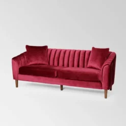 Ansonia Contemporary Velvet Sofa - Christopher Knight Home -Baxton Studio Shop GUEST f54fdf24 607c 4f06 9d31 222f5d588d3c