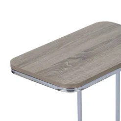 20" Cora Wood Grain Finish And Metal Base C-Table Brown - Teamson Home 11 20" Cora Wood Grain Finish And Metal Base C-Table Brown - Teamson Home -Baxton Studio Shop GUEST f5c31353 4781 433f bc67 23909fba2b83