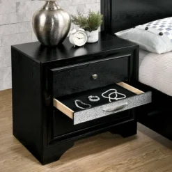2pc Whether By Nightstand And Dresser Set Black - MiBasics -Baxton Studio Shop GUEST f5eb2dcc b470 4f55 a26f 592e6f80dc75