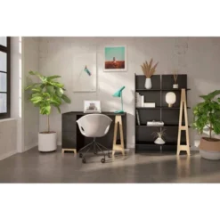 Atypik Desk With Bookcase - Nexera 6 Atypik Desk With Bookcase - Nexera -Baxton Studio Shop GUEST f640275e d24a 46c5 983b 6d597f8789fe