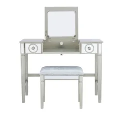 Madison Silver Vanity Set Silver - Linon -Baxton Studio Shop GUEST f652155d c8a5 42df 83d3 ba3eeb2a2ae6