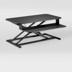 Sit-Stand Converter Desk Black - CorLiving -Baxton Studio Shop GUEST f673af95 3919 4abd 9bf2 af859872ead5