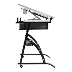 Core Drawing Table And Stool Set Charcoal Black/White - Studio Designs -Baxton Studio Shop GUEST f6933d2c 68d8 473f 90fc 13f32f6a26ae