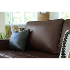 Hobbes Mid-Century Leather Sofa - Abbyson Living -Baxton Studio Shop GUEST f72da78b 1f93 4692 bdd0 e6e7cd8c93d9