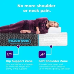 Pillow Cube Deluxe 4 Layer Breathable Mattress For Side Sleeper With Hip Support, Soft Shoulder Zone And Plush Cube Cover -Baxton Studio Shop GUEST f771399d e2ee 4f16 b634 378331faa25d
