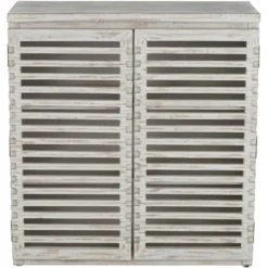 Elm Lane Hudson 26" Wide Slat Door Accent Cabinet -Baxton Studio Shop GUEST f77faa74 32e2 451f 83d9 72e404564a7b