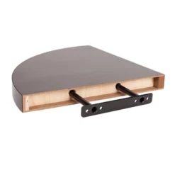 (Set Of 2) 11.5" X 1.5" Radial Floating Corner Shelves - Danya B. -Baxton Studio Shop GUEST f840c2df 3f08 496e be45 12c45993696e