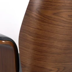 Cannonade Mid-Century Modern Swivel Office Chair Black/Walnut - Christopher Knight Home -Baxton Studio Shop GUEST f85a2998 c8d7 4a1f 974e b8e82da8fbf9