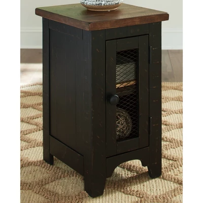 Valebeck Chair Side End Table Black/Brown - Signature Design By Ashley 1 Valebeck Chair Side End Table Black/Brown - Signature Design By Ashley