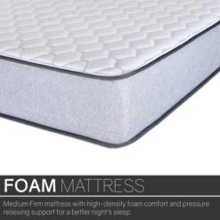 Continental Sleep, 8-Inch Medium Firm Tight Top High Density Foam Mattress. -Baxton Studio Shop GUEST f9389b37 4154 4e85 a4fd 88ffb9f997ad 1