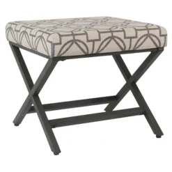 Modern Metal X Base Ottoman - HomePop 19 Modern Metal X Base Ottoman - HomePop -Baxton Studio Shop GUEST f9a06ae7 ea09 4dc2 916e 70c80596b00b