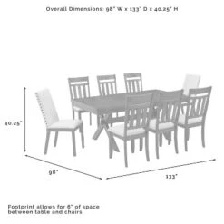 9pc Hayden Extendable Dining Set With 6 Slat Back Chairs And 2 Upholstered Chairs Slate - Crosley -Baxton Studio Shop GUEST f9e05922 dfc8 42fe 899c 2c9fbc79e397