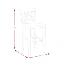2pc 30" Stanford Swirl Back Barstool Set Smokey Walnut - Picket House Furnishings -Baxton Studio Shop GUEST f9f05a8b fd61 42ac be9a 56680b1d8980