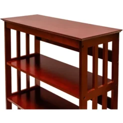 Legacy Decor 3 Tier Wooden Bookshelf Bookcase Shelves -Baxton Studio Shop GUEST fa0108ce 9cd8 4ea5 ac38 3ffdb631e339