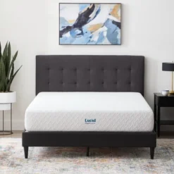 Lucid Comfort Collection Firm 10" Gel Memory Foam Mattress -Baxton Studio Shop GUEST fa015445 4c33 4ab1 b193 fbf7be860fed