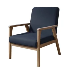 Lara Exposed Arm Accent Chair - Brookside Home -Baxton Studio Shop GUEST fa050b12 0ea8 4127 8574 86c95f912be1