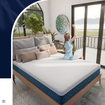 Costway 10'' Jacquard Hybrid Mattress Plush Gel Infused Memory Foam Bamboo Charcoal Queen 4 Costway 10'' Jacquard Hybrid Mattress Plush Gel Infused Memory Foam Bamboo Charcoal Queen - Image 4