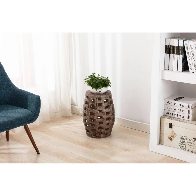 18" Hampton Side Table Weathered - Boraam 10 18" Hampton Side Table Weathered - Boraam - Image 10