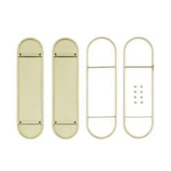 20" 2 Tier Warm Metal Hanging Bracket Wall Mounted Shelf Gold - Danya B. 20 20" 2 Tier Warm Metal Hanging Bracket Wall Mounted Shelf Gold - Danya B. -Baxton Studio Shop GUEST fb20f429 274a 4bb1 9729 2af707e2a88f