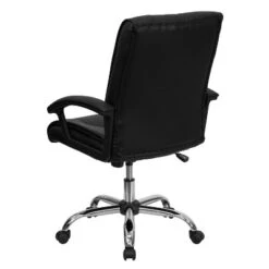 Flash Furniture Mid-Back Black LeatherSoft Swivel Manager's Office Chair With Arms 14 Flash Furniture Mid-Back Black LeatherSoft Swivel Manager's Office Chair With Arms -Baxton Studio Shop GUEST fb3aac87 11d7 44a5 a3c0 6ca5bda0d555